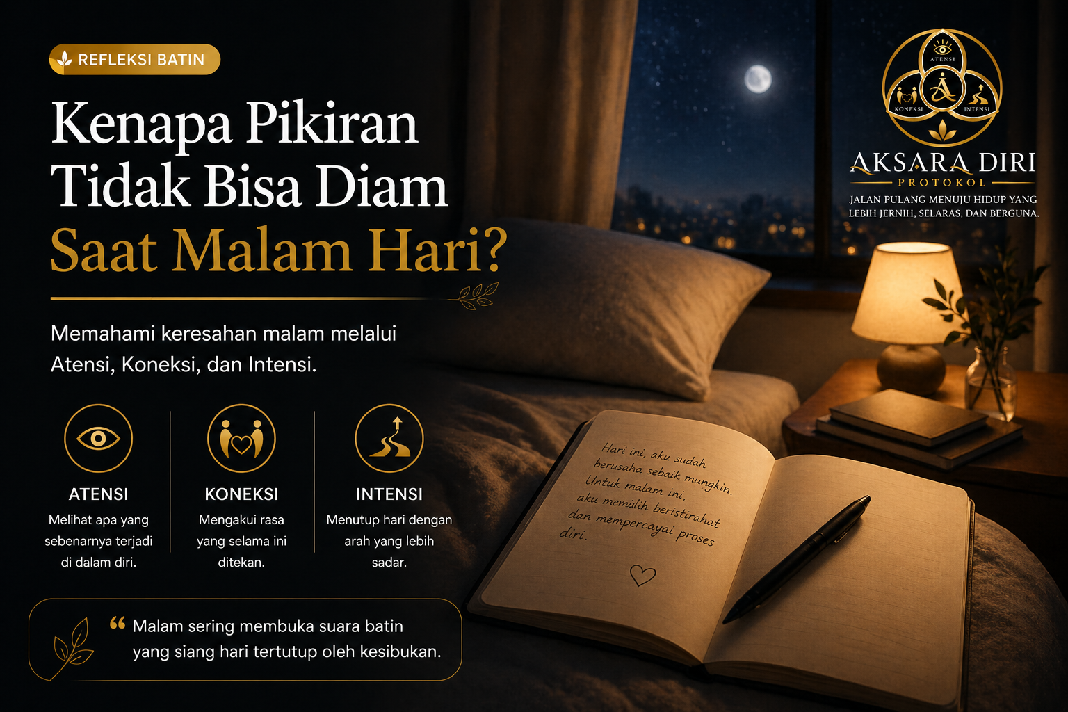 Kenapa Pikiran Tidak Bisa Diam Saat Malam Hari?