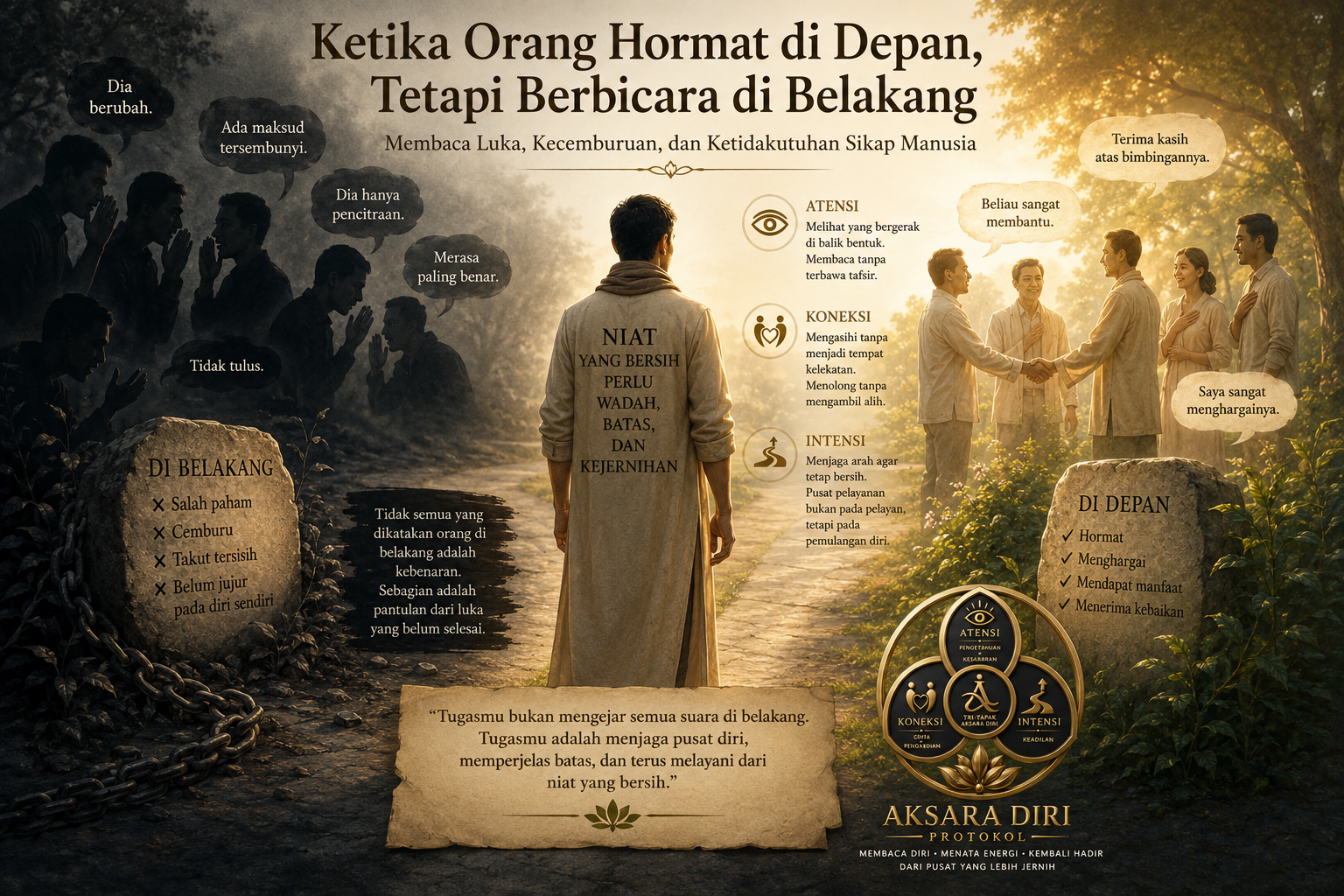 Ketika Orang Hormat di Depan, Tetapi Berbicara di Belakang